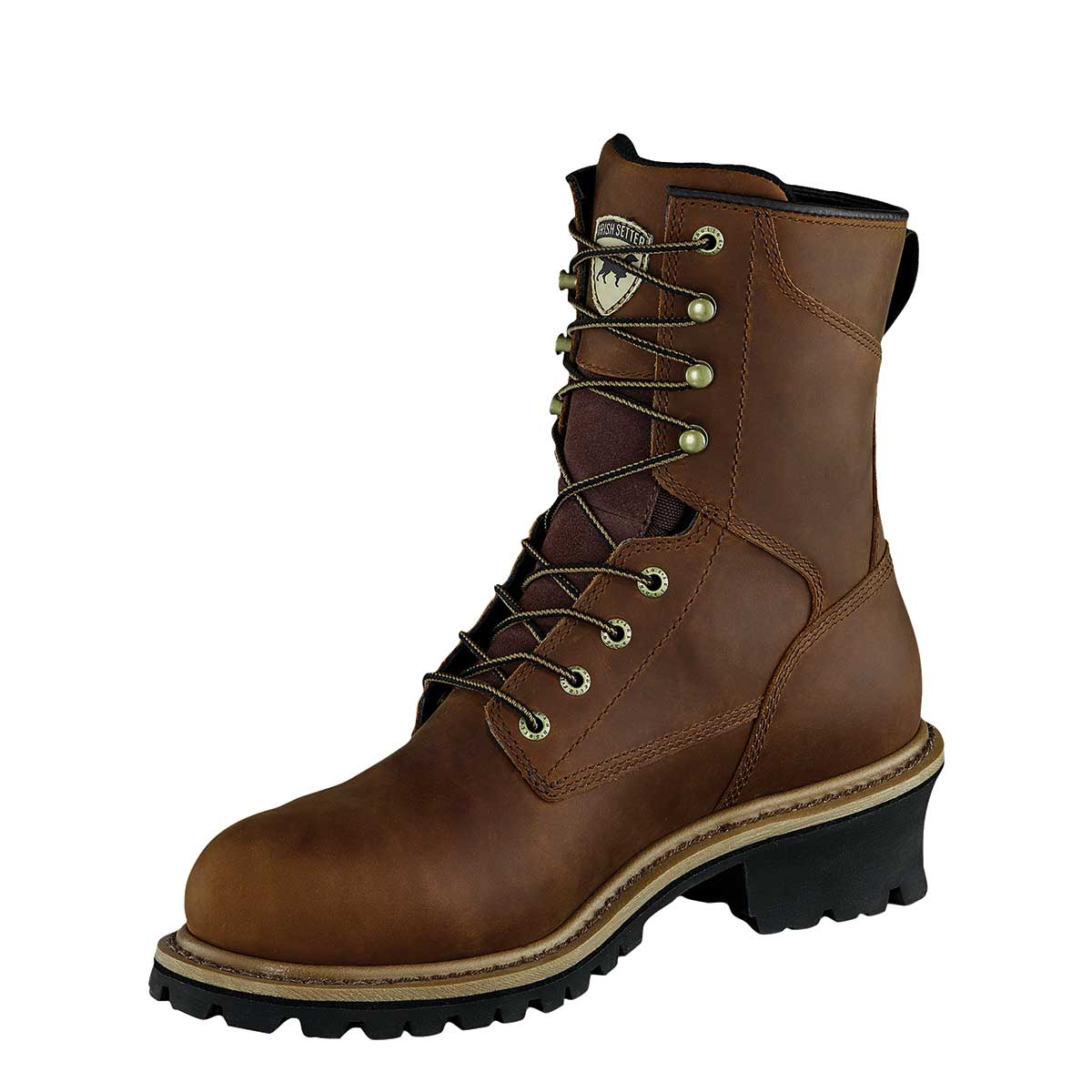 Brown Irish Setter Men's 8" Safety Toe Mesabi Logger Boots