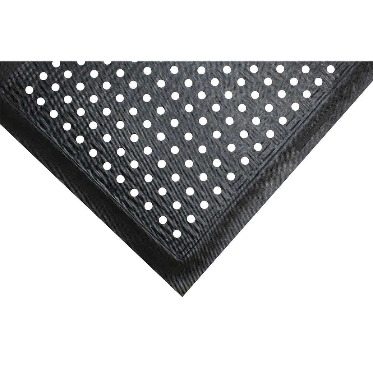 Black Cushion Station Mat with Holes
