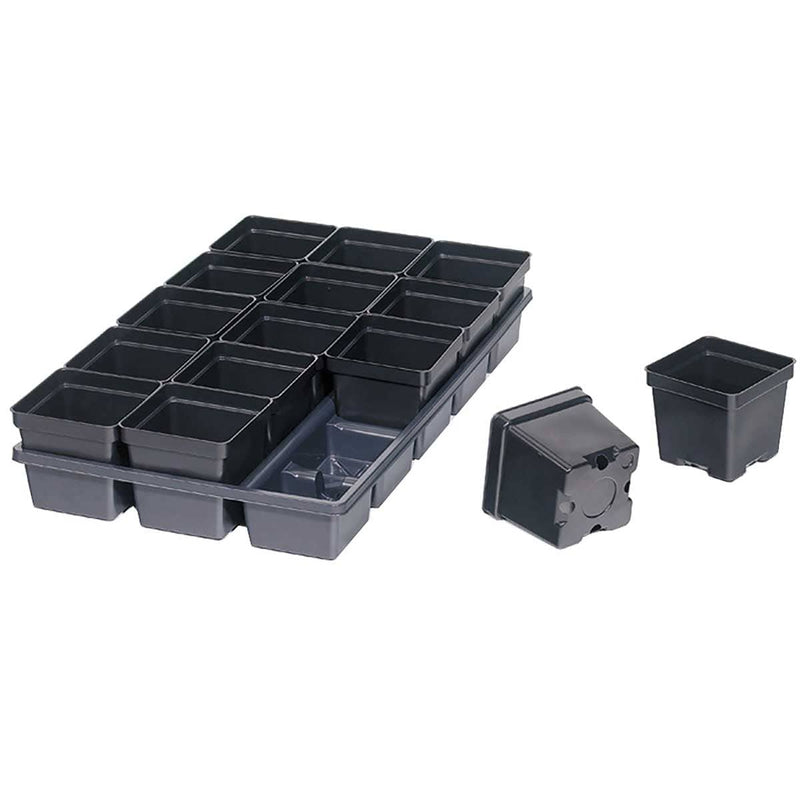 Dillen® Ribbed Carry Tray for Press Fit (Square Pots)