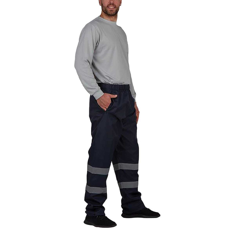 Unlined cargo pants with reflective stripes