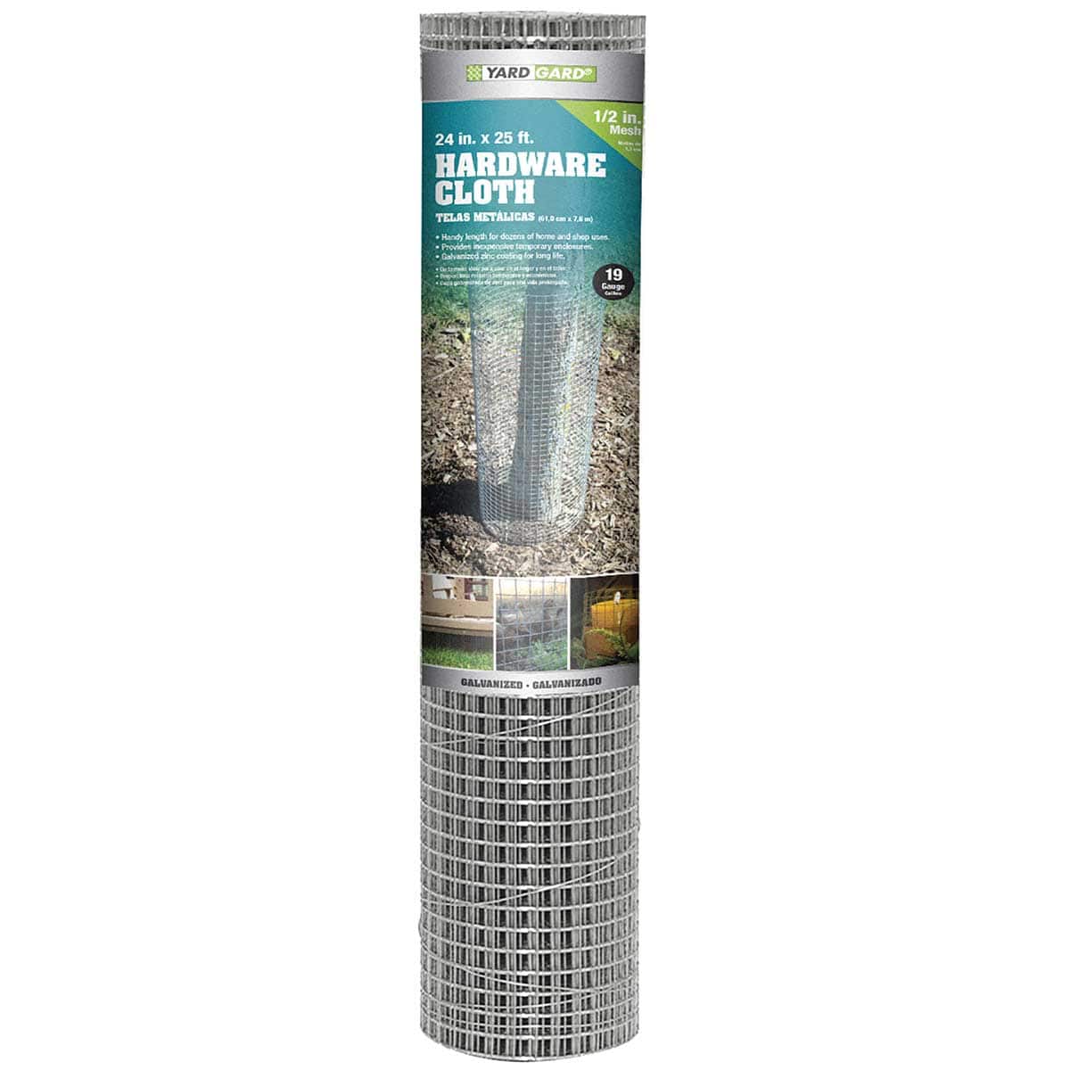 24"x25' Yardgard 19 Gauge Galvanized Hardware Cloth Fencing