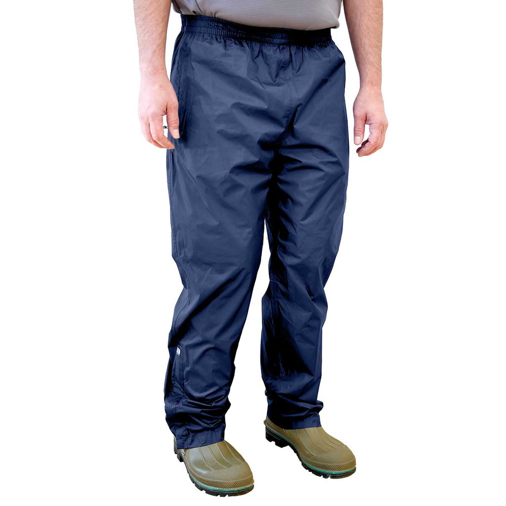 Navy Sugar River by Gemplers Waterproof Breathable Packable Rain Pants