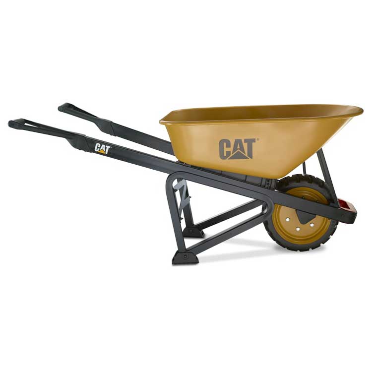 CAT® 6 Cu Ft Steel Wheelbarrow