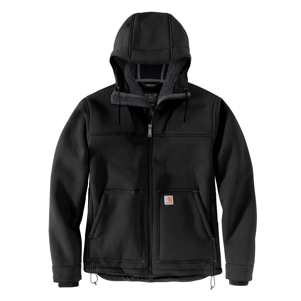 Black Carhartt Men's Super Dux Relaxed Fit Sherpa-Lined Active Jac