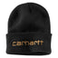 Black Carhartt Knit Insulated Logo Graphic Cuffed Beanie