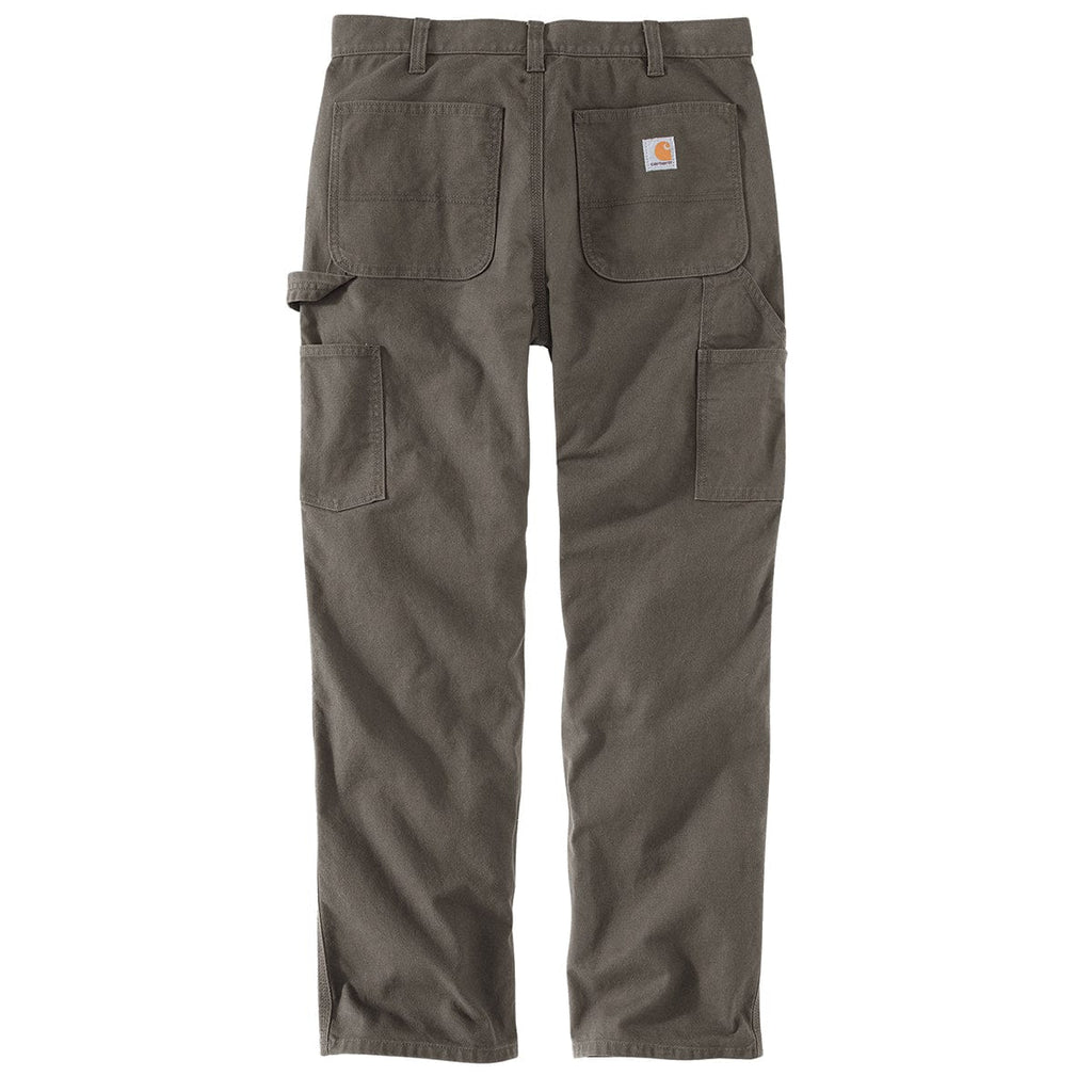 View of the back of the Carhartt Rugged Flex Relaxed Fit Duck Utility Work Pant, Tarmac