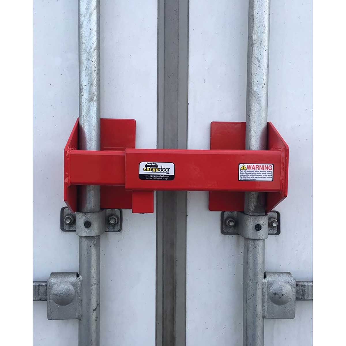 Equipment Lock Company Heavy Duty Cargo Door Lock In Use+++Equipment Lock Company Heavy Duty Cargo Door Lock In Use