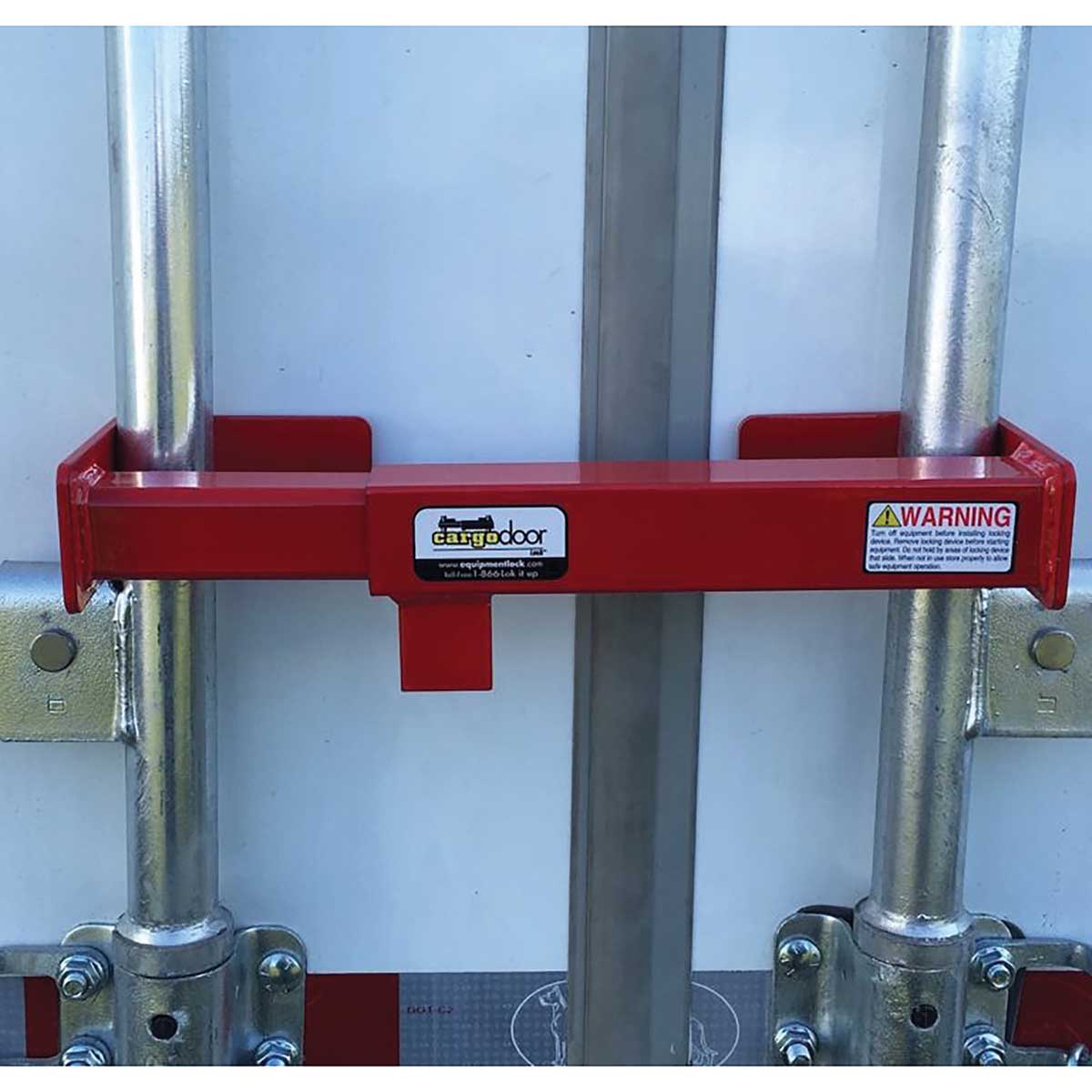 Equipment Lock Company Cargo Door Lock in use