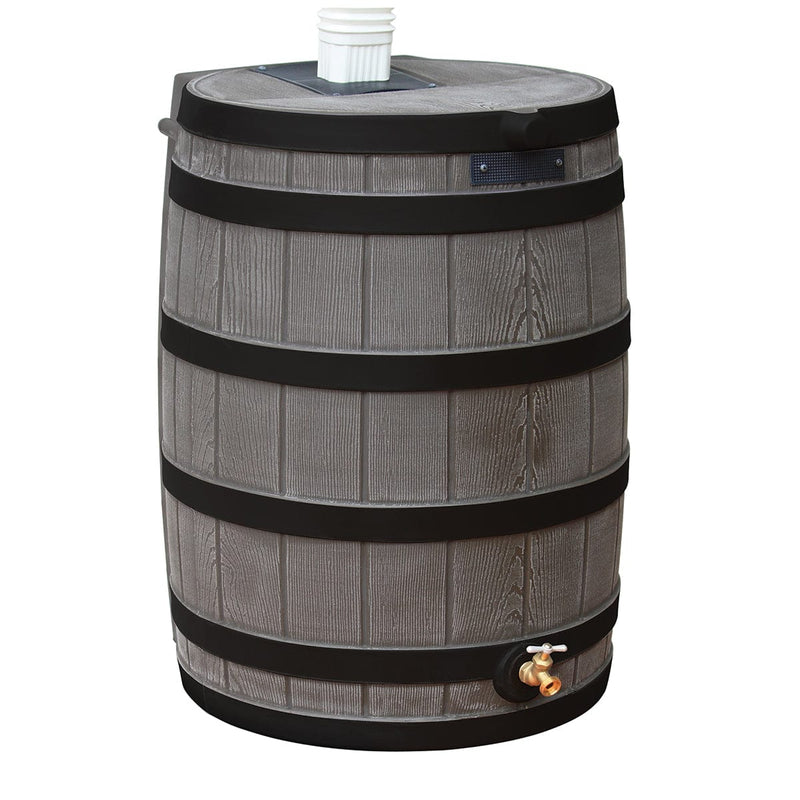 Rain Wizard 50 Gallon Rain Barrel with Darkened Ribs