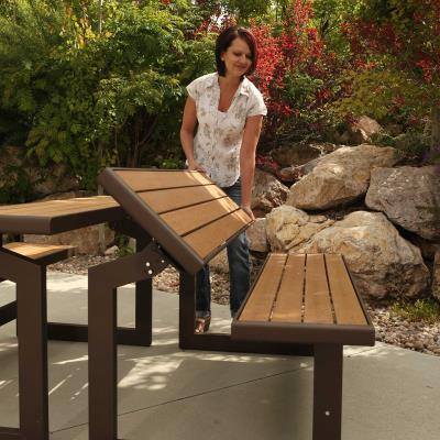 Lifetime Convertible Bench In Use+++Lifetime Convertible Bench In Use