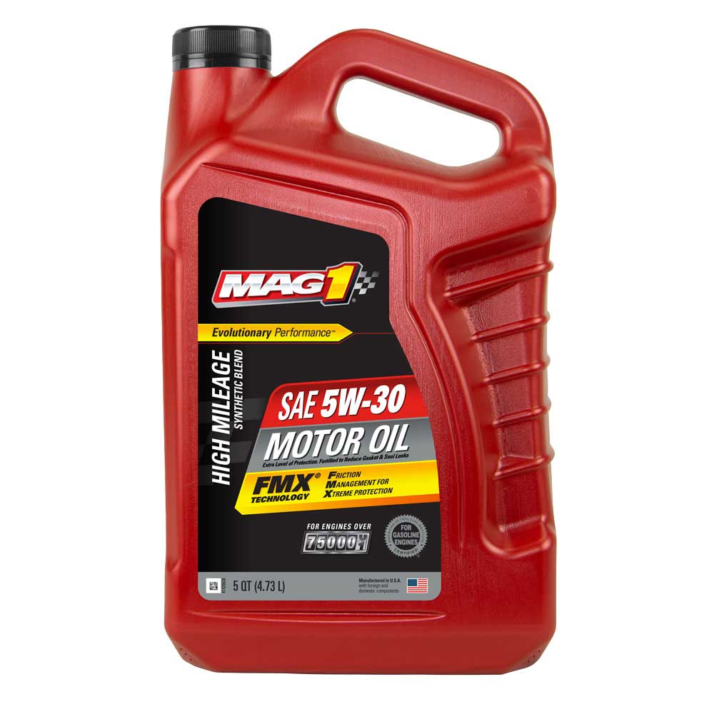 5 qt. 5W-30 Mag 1 High Mileage Synthetic Blend