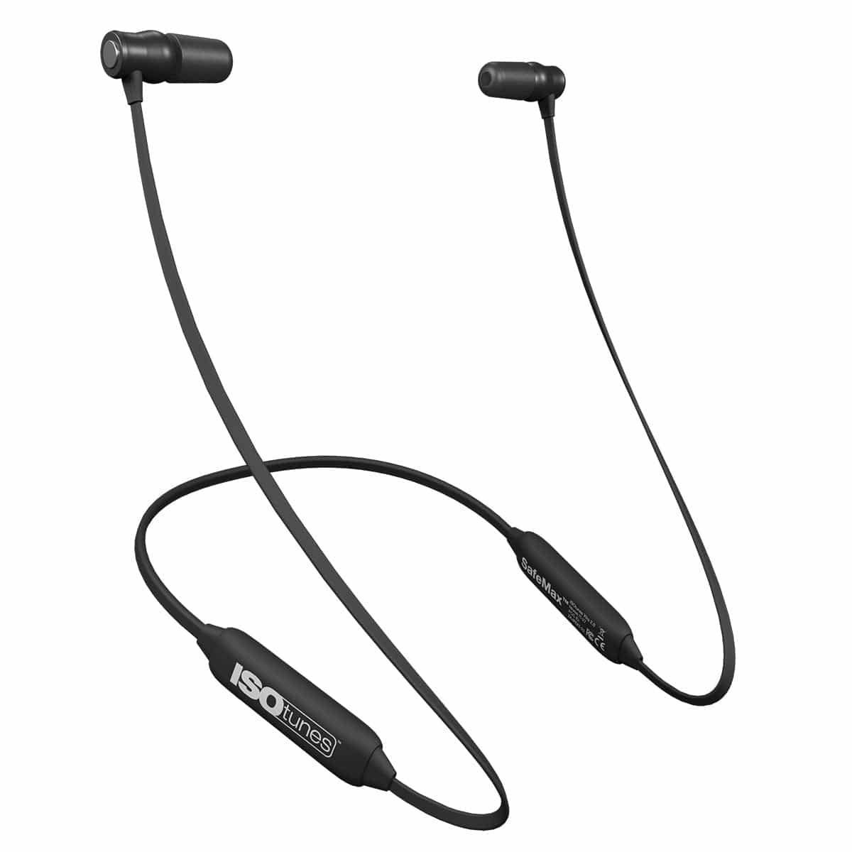 Black ISOtunes XTRA 2.0 Bluetooth Hearing Protection Earbuds