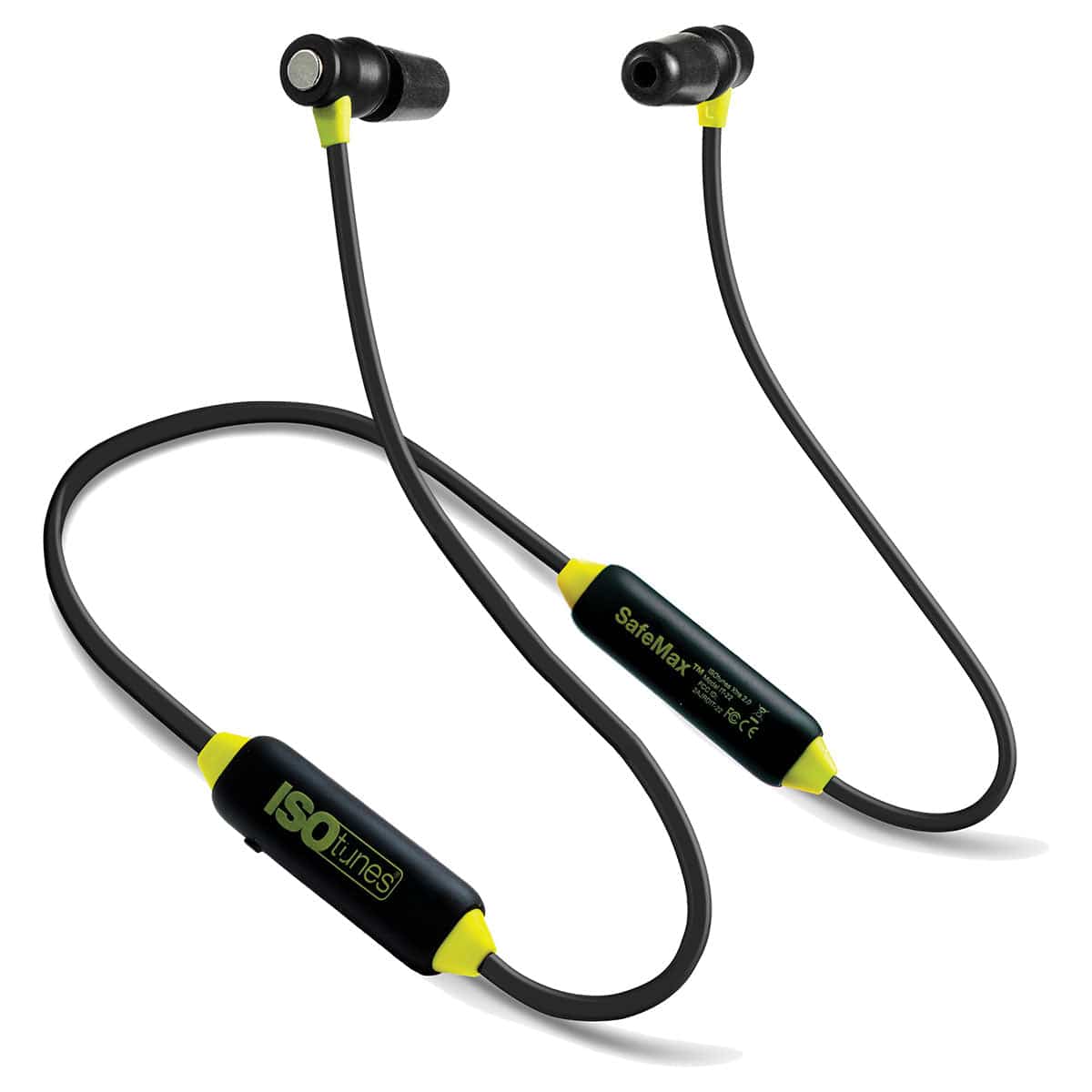 Yellow ISOtunes XTRA 2.0 Bluetooth Hearing Protection Earbuds