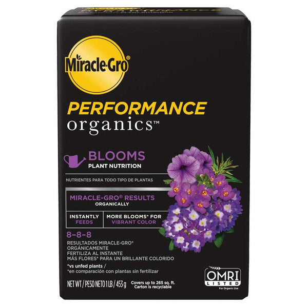 miracle gro fertilizer for potted plants Miracle-Gro 1 Lb. Performance Organics Blooms Plant Nutrition