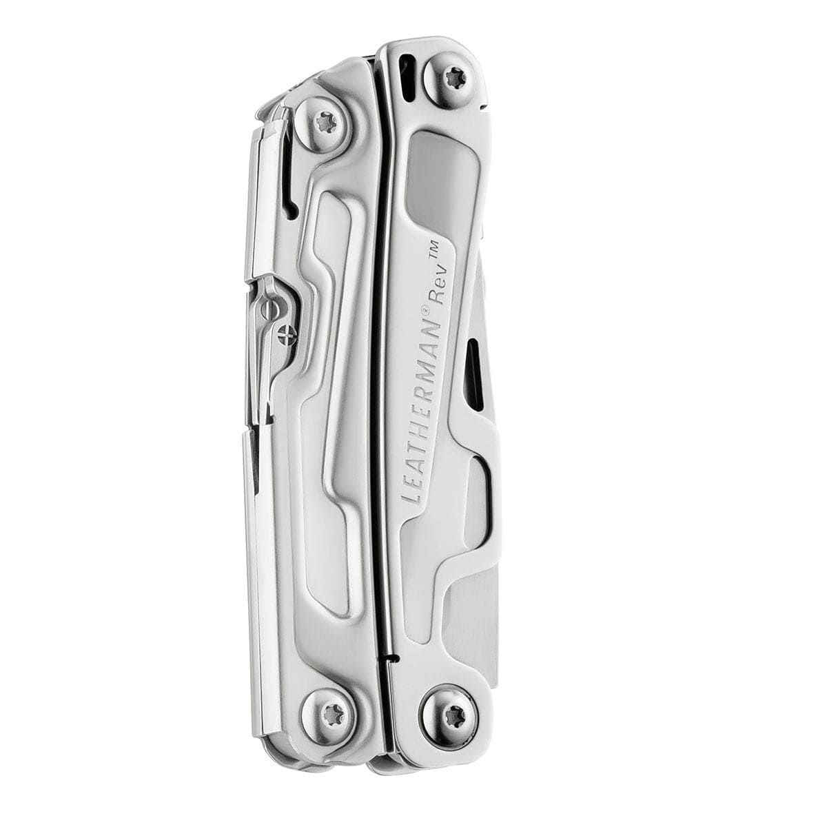 Closeup of Leatherman REV Multitool