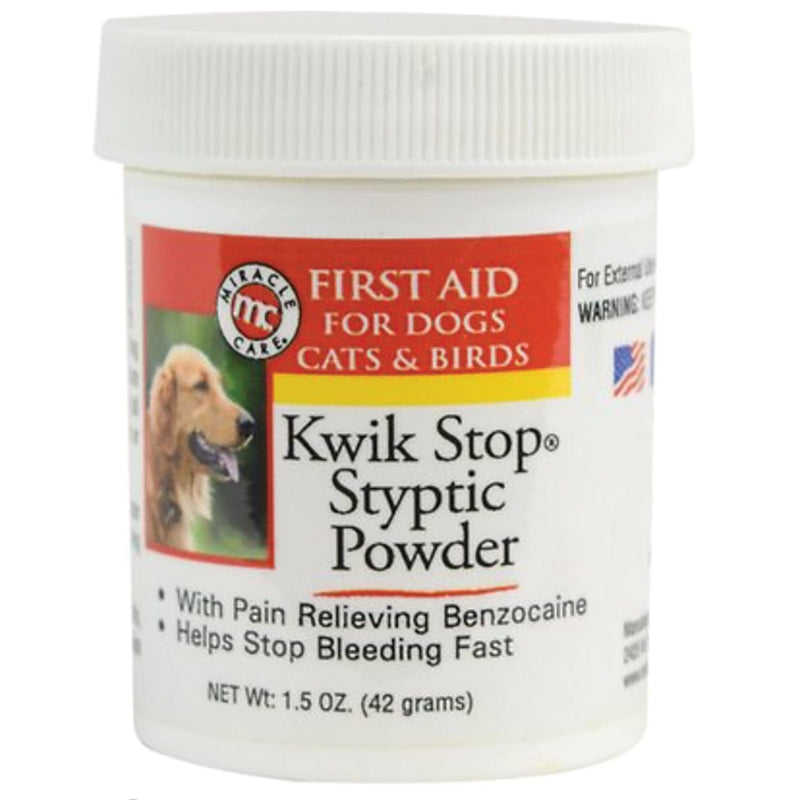 Miracle Corp Kwik-Stop Styptic Powder for Cats 0.5 ounces
