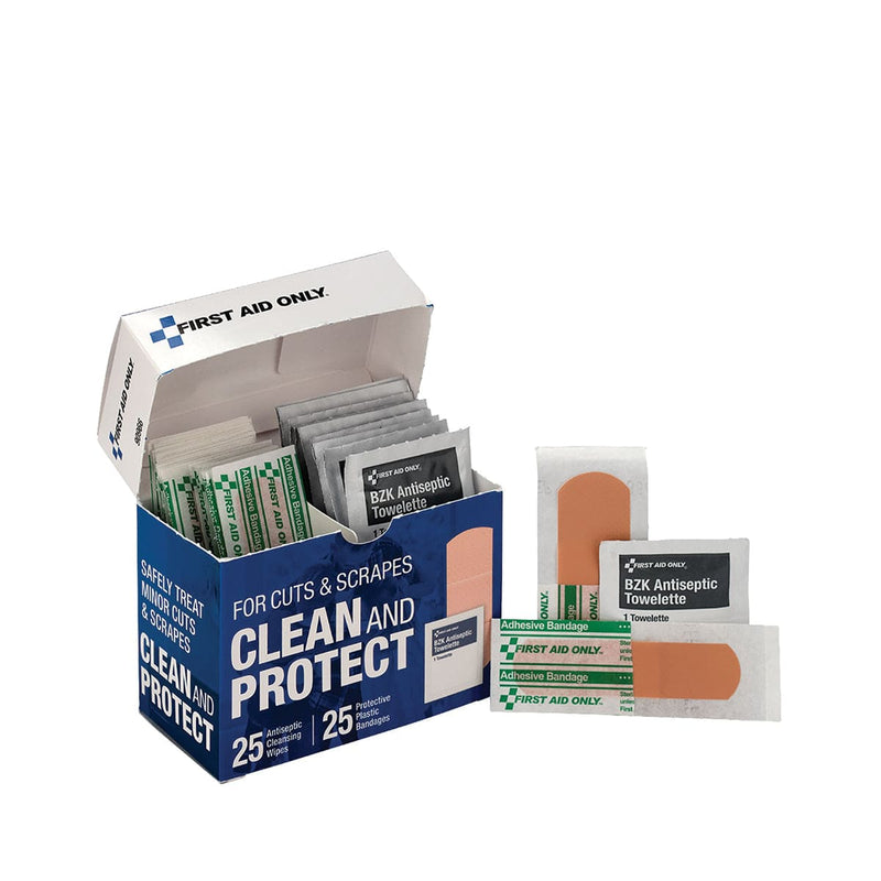 First Aid Only Clean and Protect Kit for Cuts and Scrapes