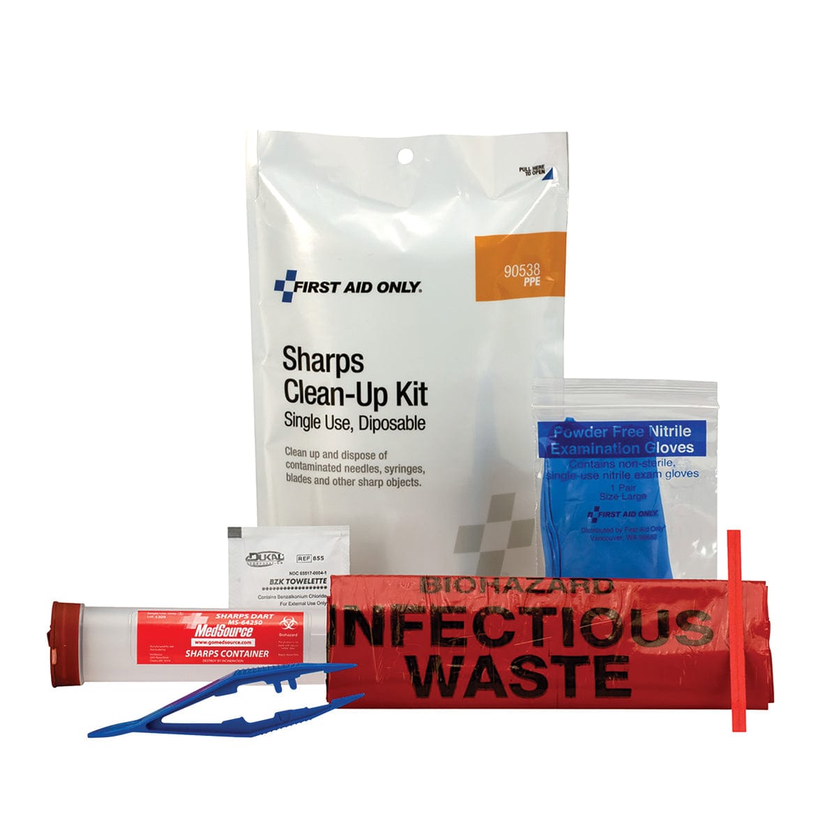 First Aid Only Sharps Clean-Up Kit