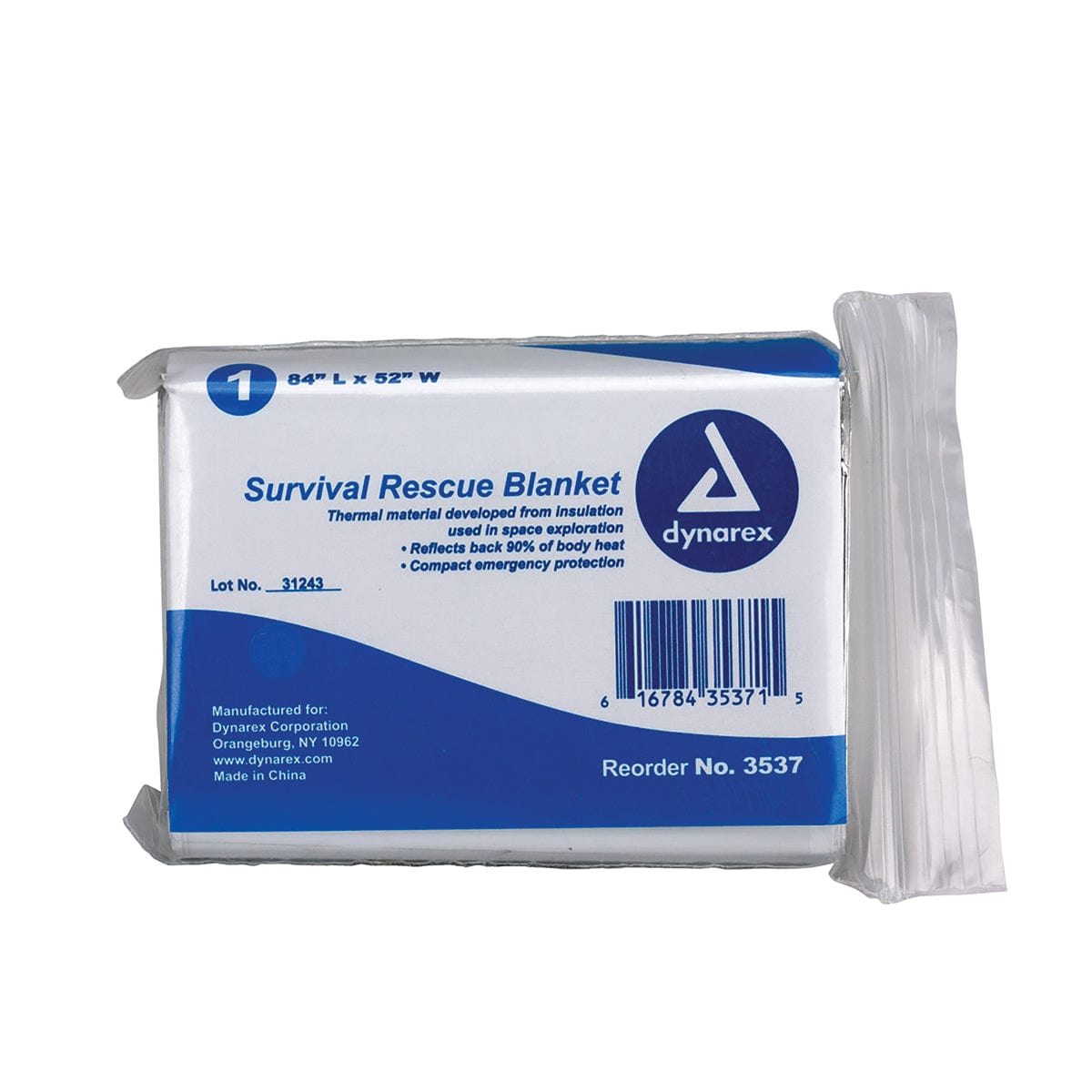 Emergency Rescue Blanket, 84"L x 54"W