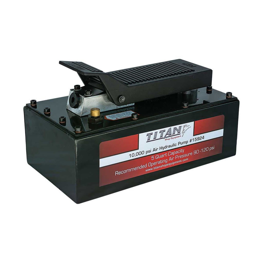 Plastic AME Titan 5 Quart Air Hydraulic Pump, 10000 PSI