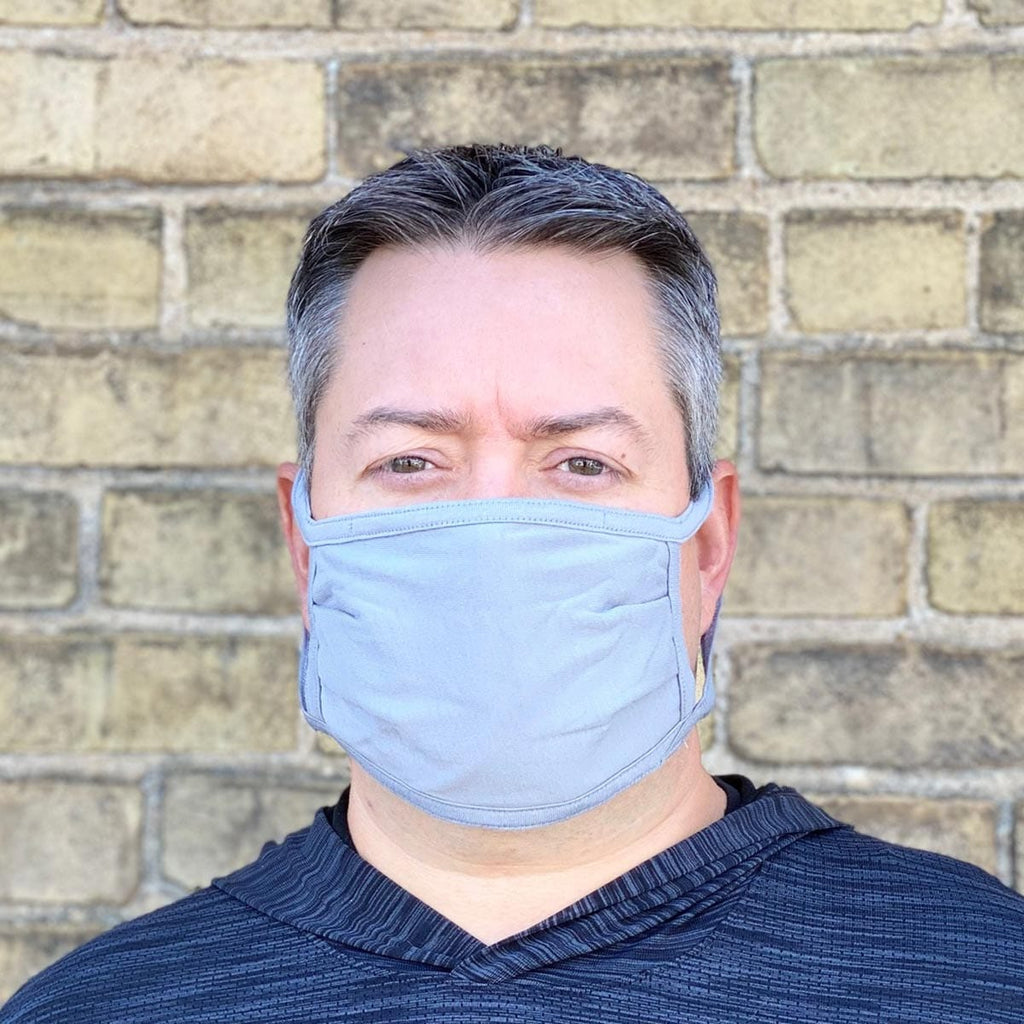Front of the Hanes Frontline Masks, Gray Pk. of 5
