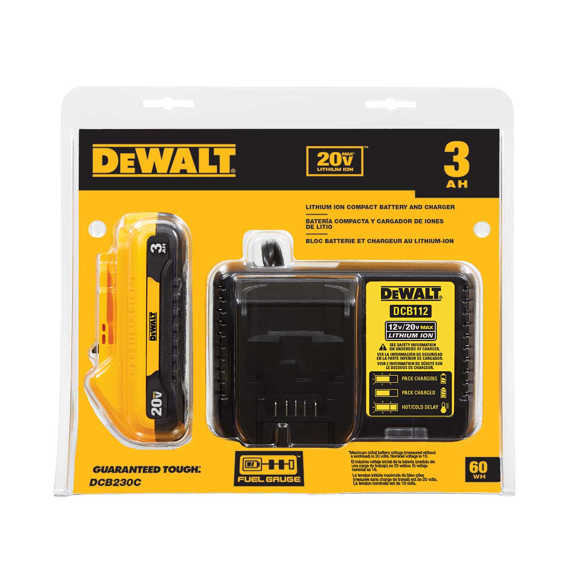 DEWALT 20V MAX Starter Kit with 3 Ah Compact Battery & Charger