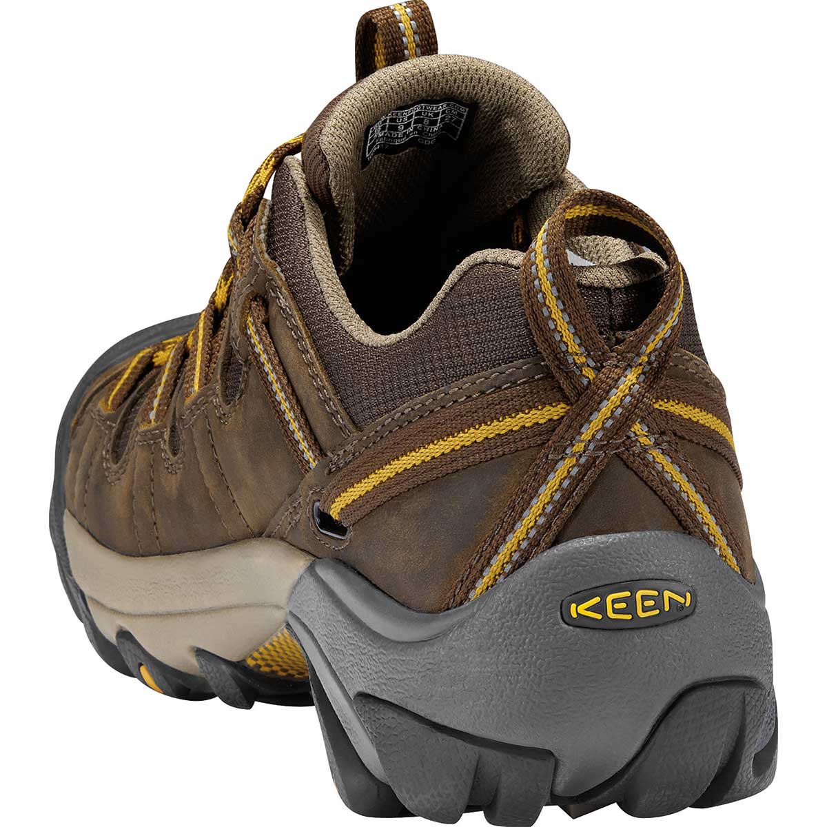 Closeup of the heel of KEEN Targhee II Waterproof Hiking Shoes