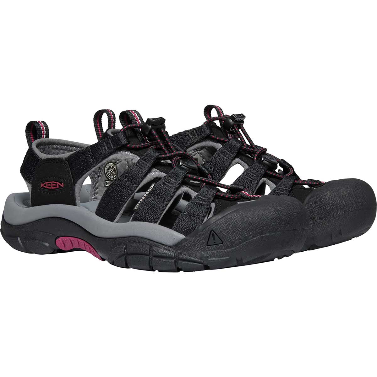 Black KEEN Women's Newport H2 Sandals