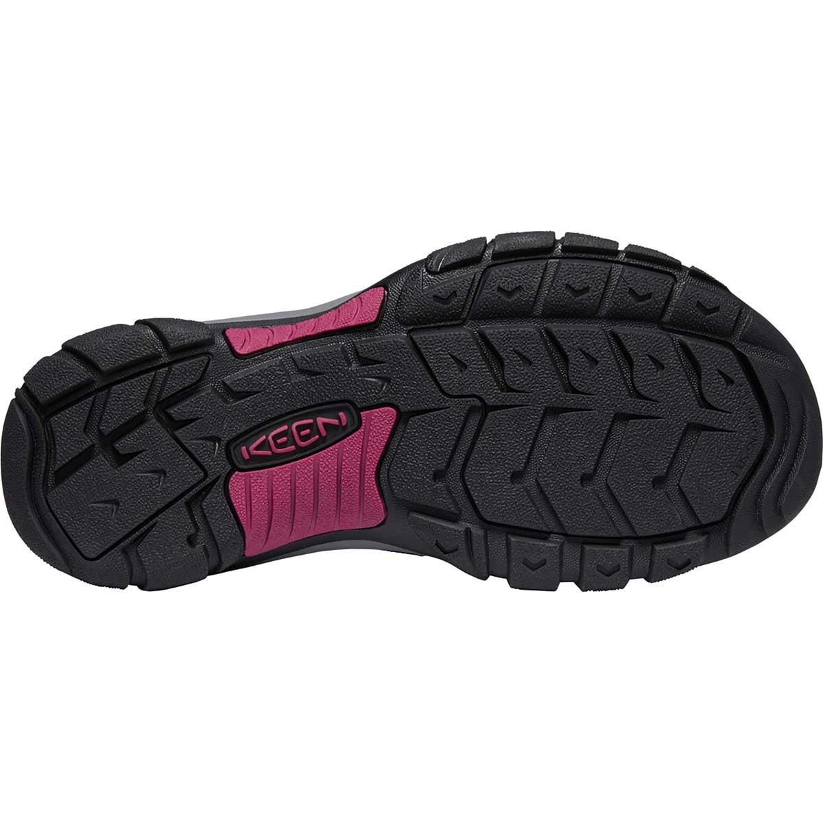 Image showing the sole of the black KEEN Women's Newport H2 Sandals