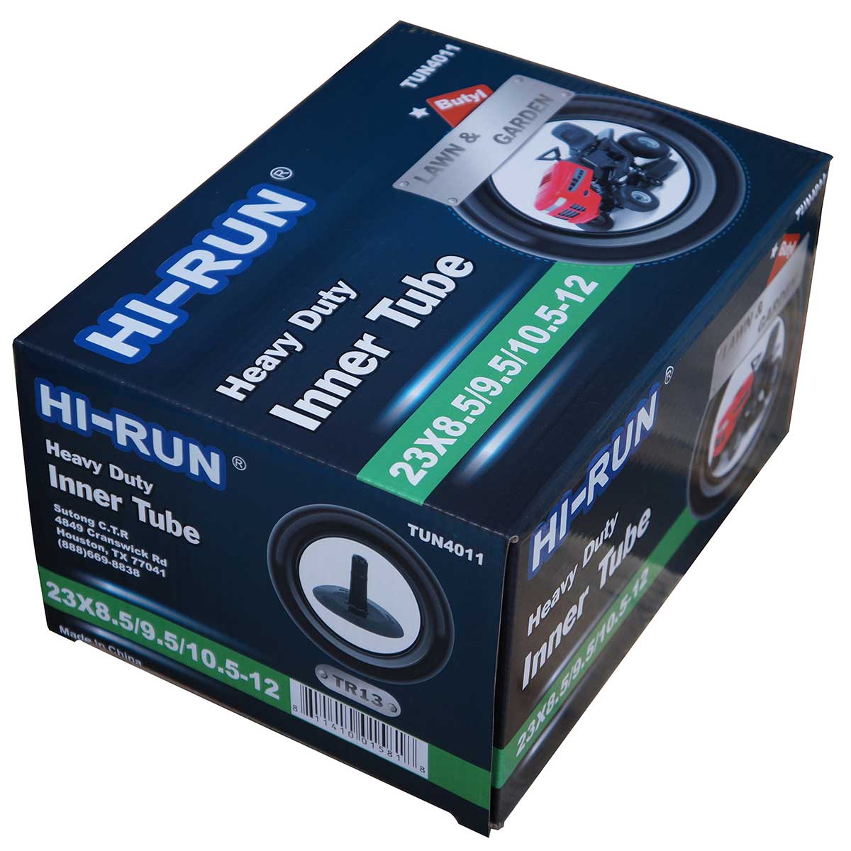 18X8.50/9.50-8 (TR6) Hi-Run Lawn & Garden Tire Inner Tubes