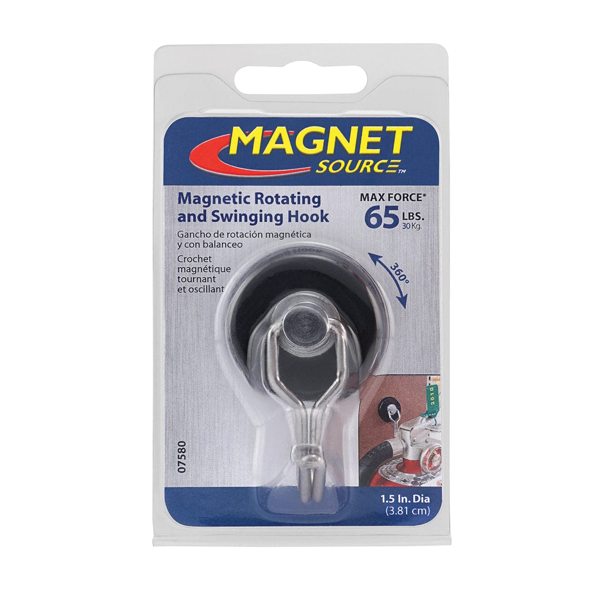 Magnet Source Neodymium Rotating and Swinging Magnetic Hook
