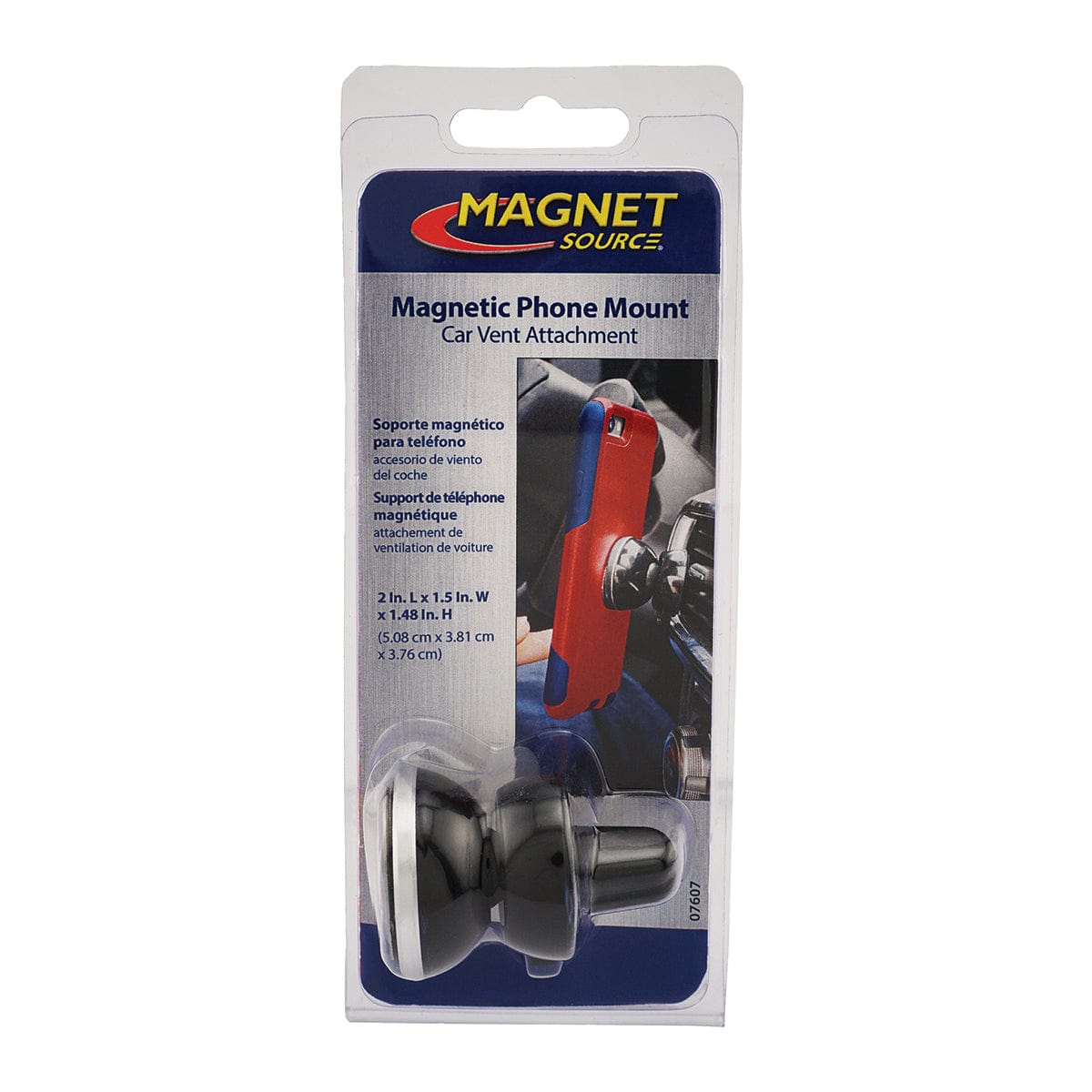 Magnet Source Magnetic Phone Mount, Car Vent Attachment