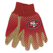 San Francisco 49ers Two Tone Gloves