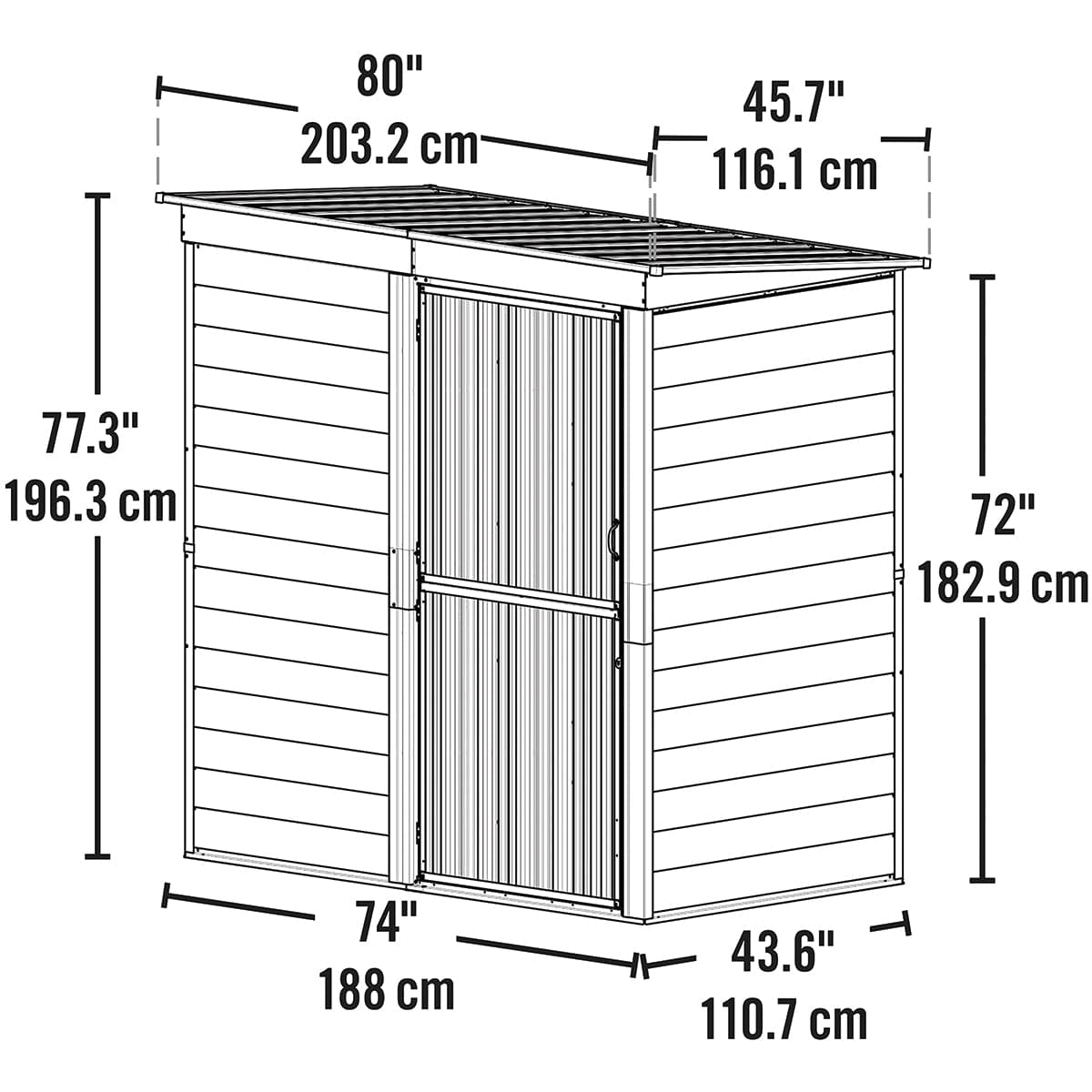 ShelterLogic Shed-in-a-Box 6 Ft. x 4 Ft. Steel Storage Shed