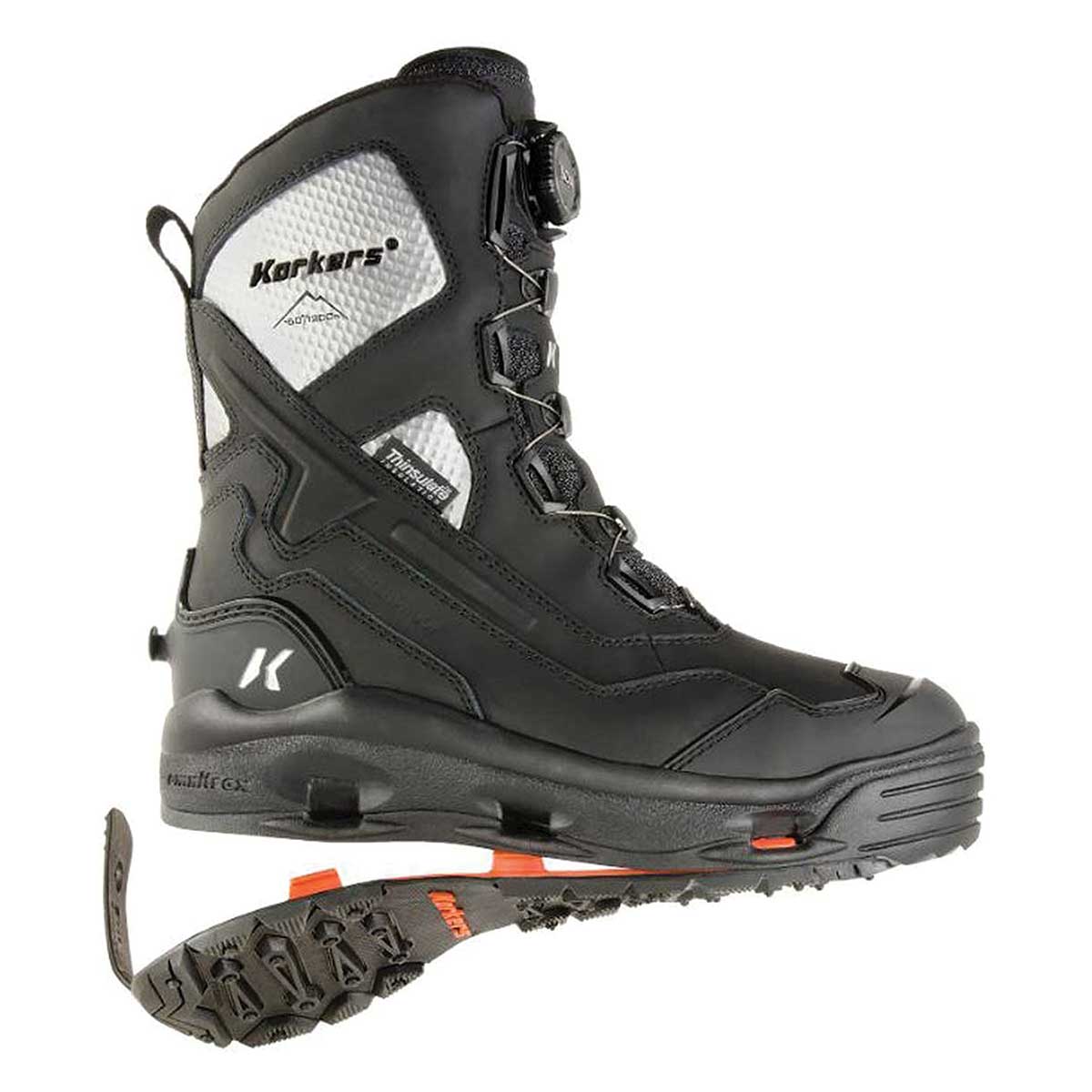 Black Korkers Polar Vortex 1200 Winter Boots