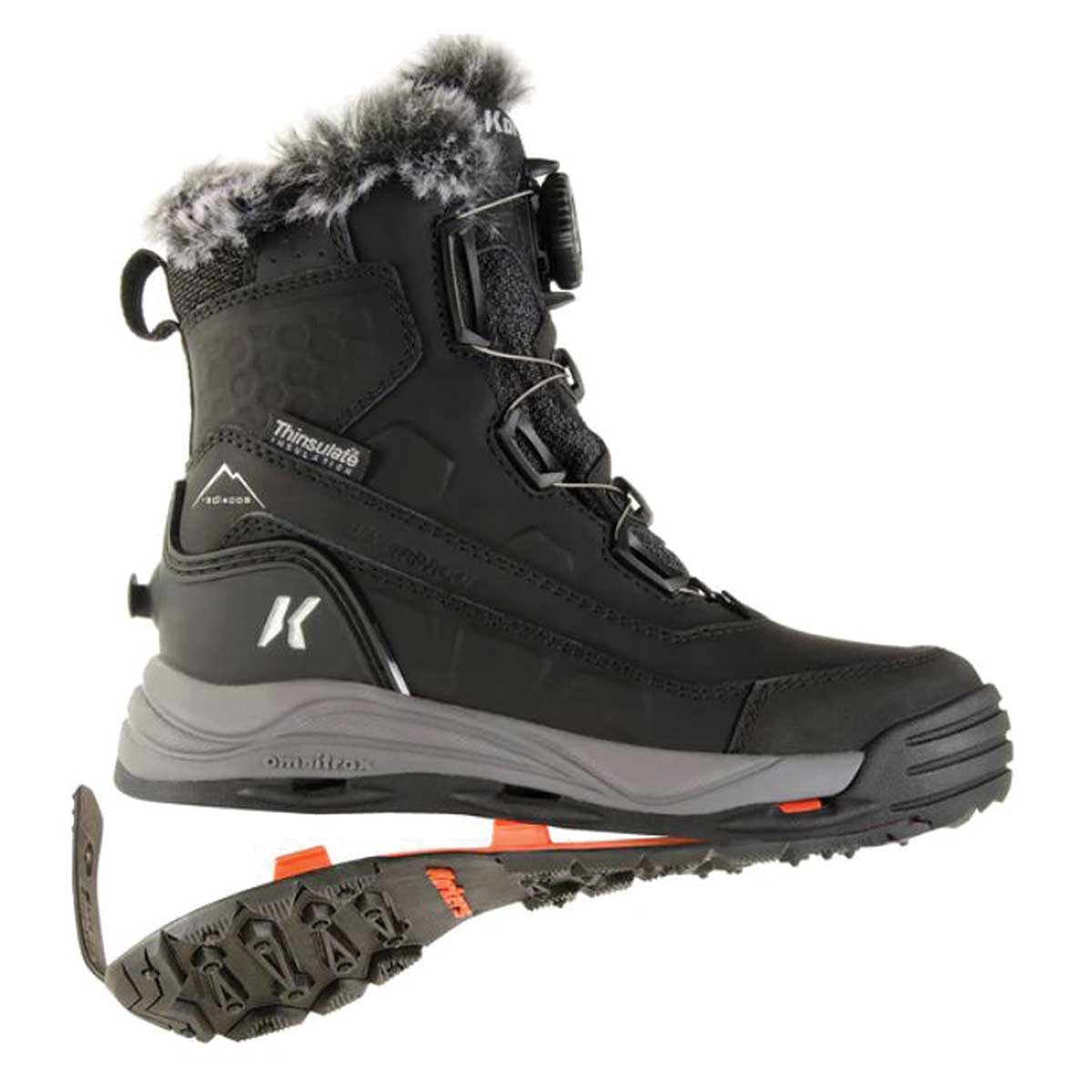 Black Korkers Women's Snowmageddon Winter Boots
