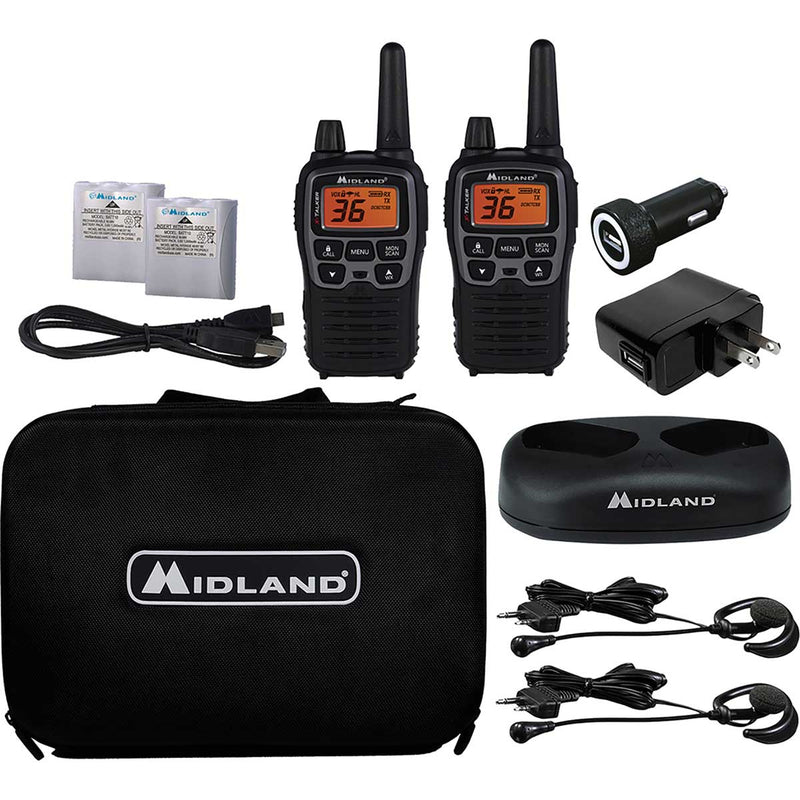 最大72%OFFクーポン 4-Pack Midland LXT500VP3 Two Way Radio, Rechargeable Batteries  and Chargers