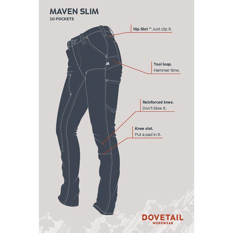 Dovetail Workwear Shop Pants, 30 Inseam - Womens