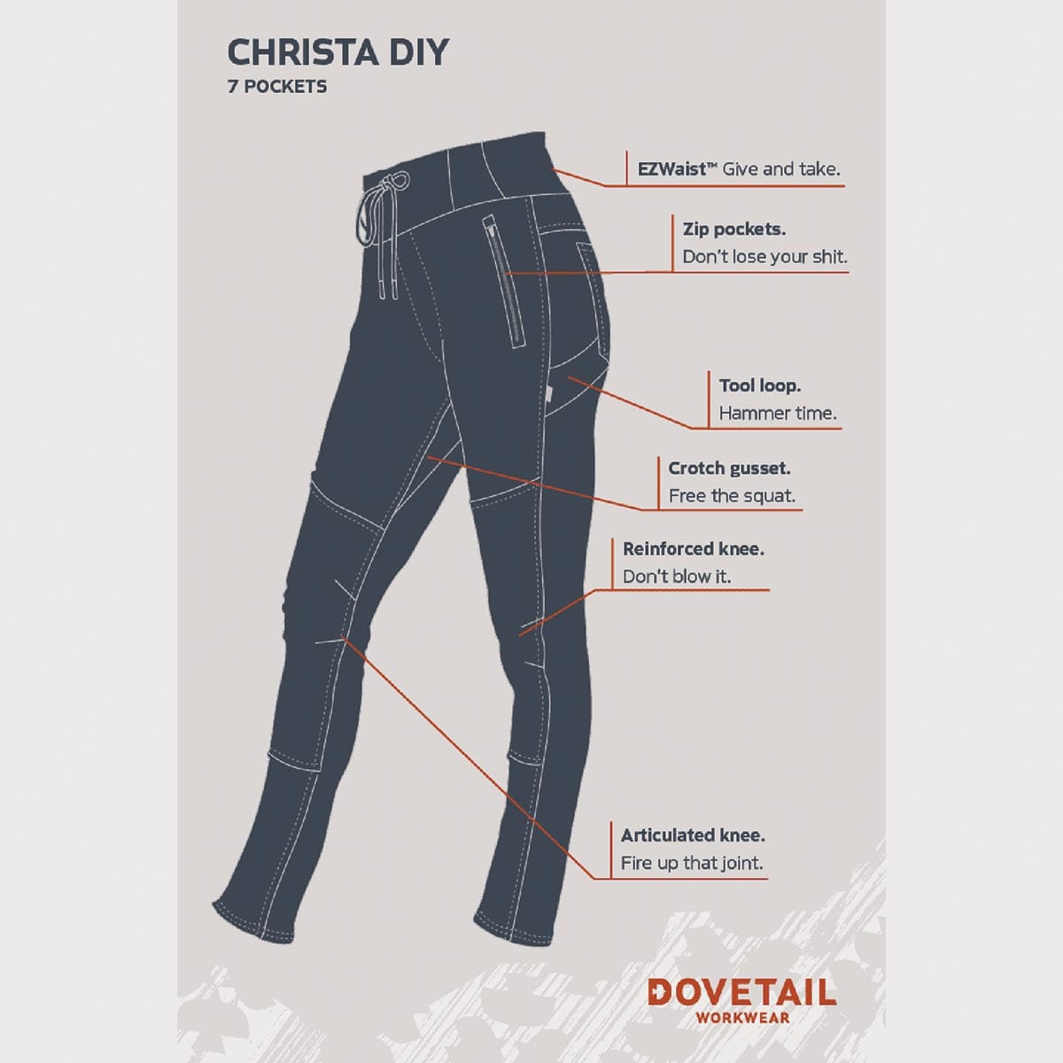 Dovetail Workwear Women's Christa DIY Pants