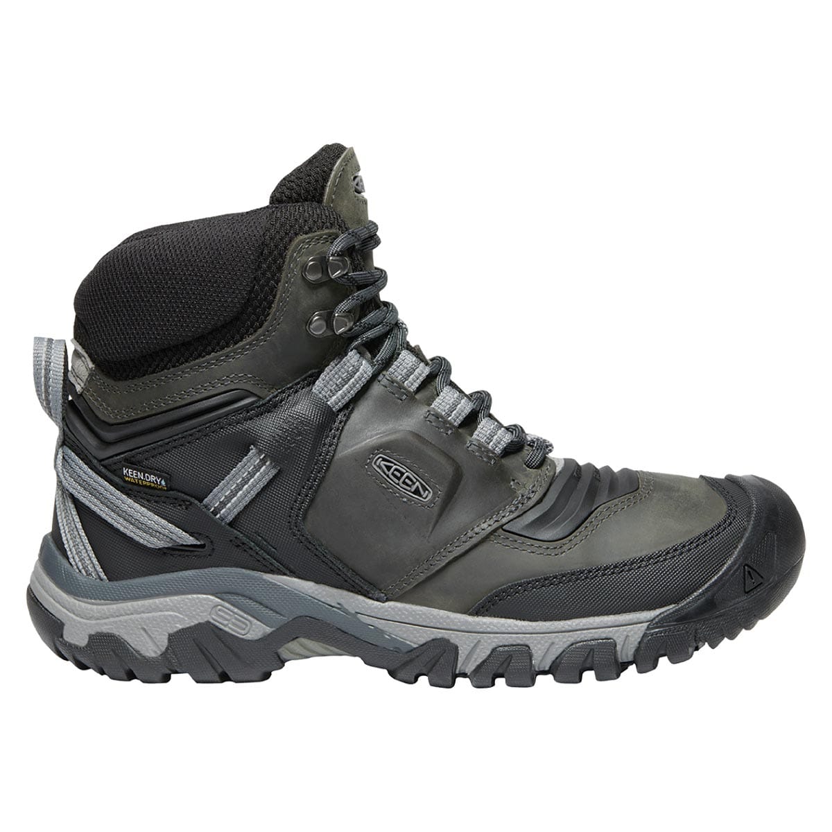 Black KEEN Ridge Flex Waterproof Mid Boots