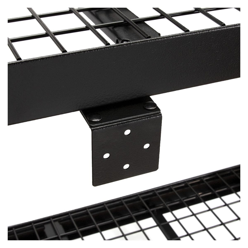 Black DEWALT 4-Foot Tall Black Frame 3 Shelf Steel Wire Deck Industrial Storage Rack