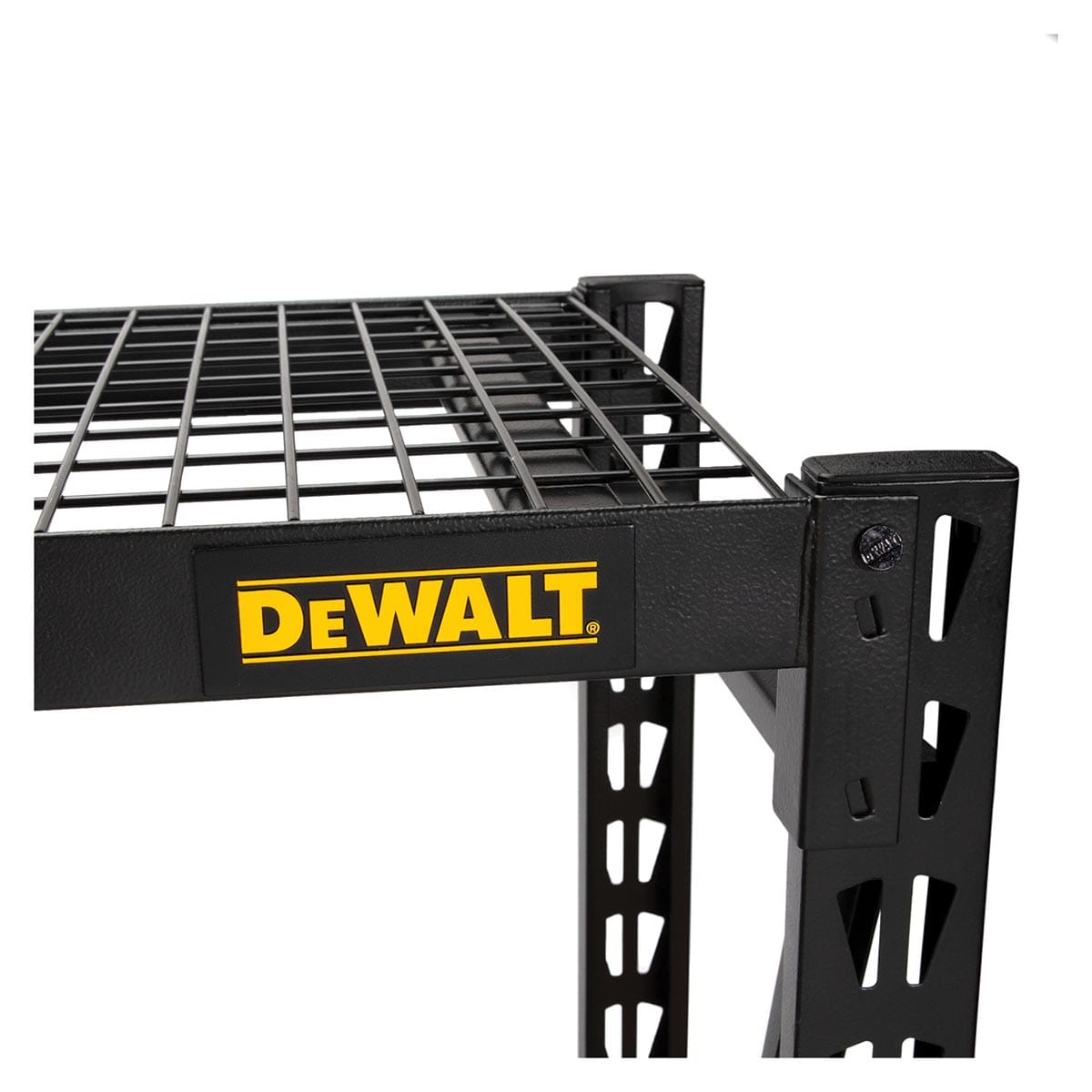 Black DEWALT 4-Foot Tall Black Frame 3 Shelf Steel Wire Deck Industrial Storage Rack