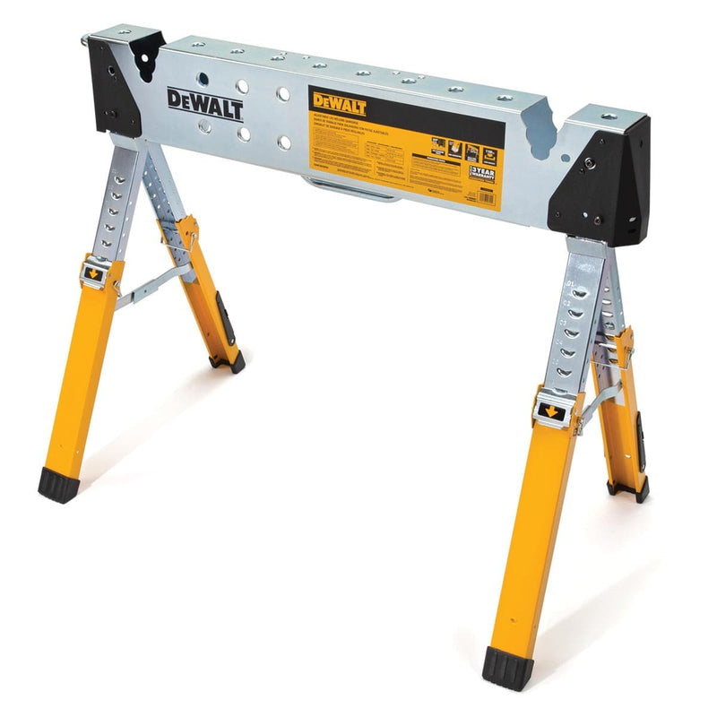 DEWALT Adjustable Height Portable Steel Welding Sawhorse