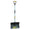 BustR Heavy Duty Poly Snow Shovel with Metal Wearplate