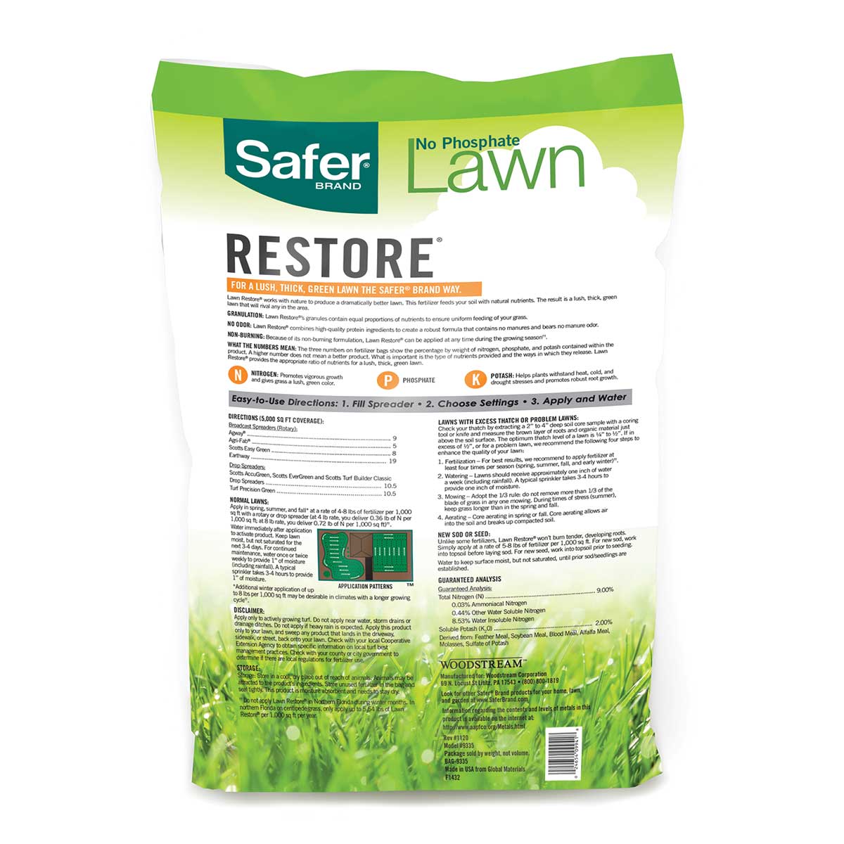 Safer® Brand Lawn Restore® Fertilizer