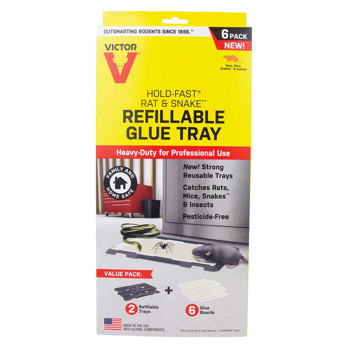 Victor Hold-Fast Refillable Glue Traps