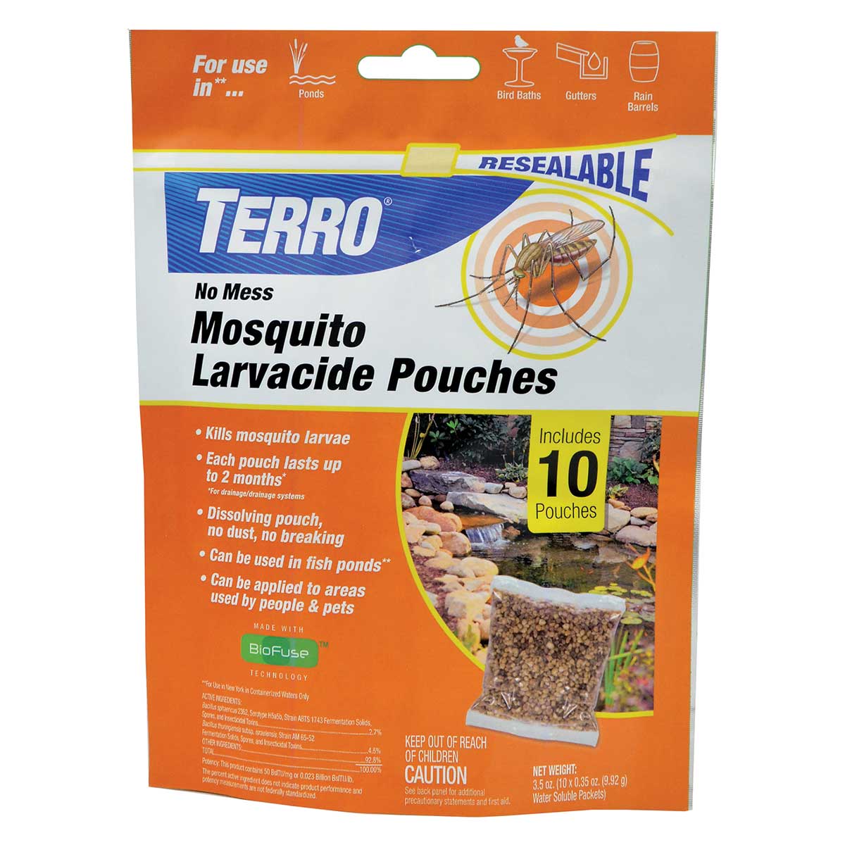 TERRO® No Mess Mosquito Larvacide Pouches