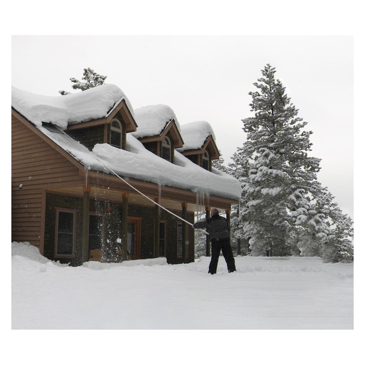 Roof Razor Original 24 ft Snow Roof Rake, Tempered Aluminum 1012 | Gemplers