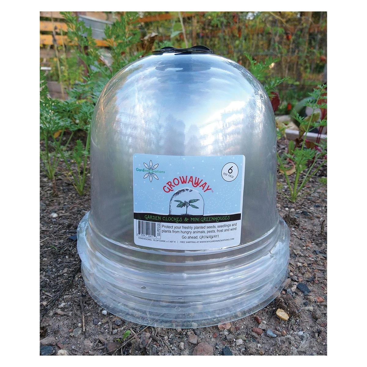 Gardinnovations GrowAway™ Reusable Medium Domes (6PK)