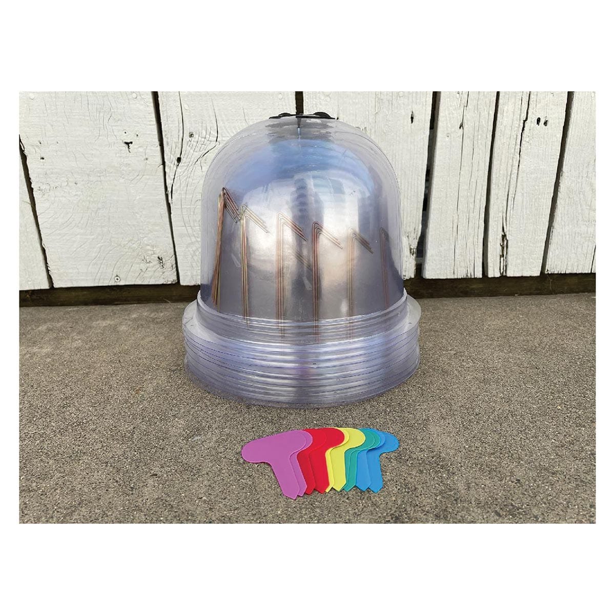 Gardinnovations GrowAway™ Reusable Medium Domes Kit with stakes and labels